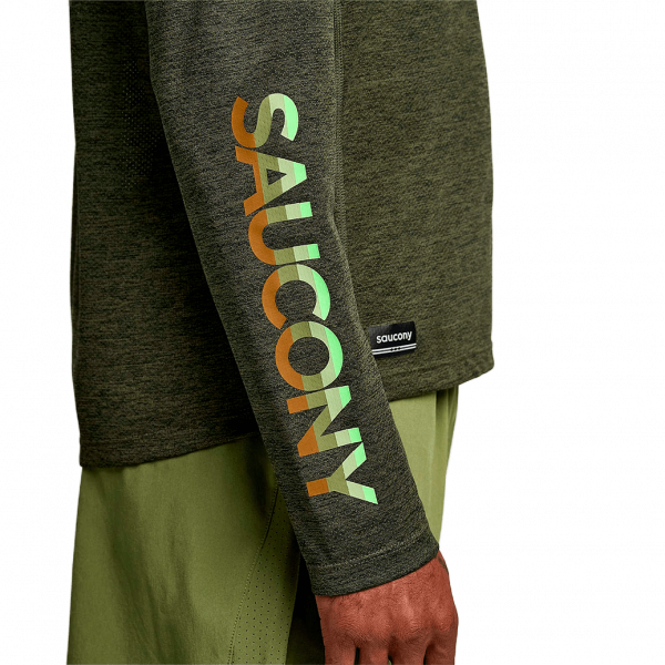 Чоловіча футболка Saucony STOPWATCH GRAPHIC LONG SLEEVE