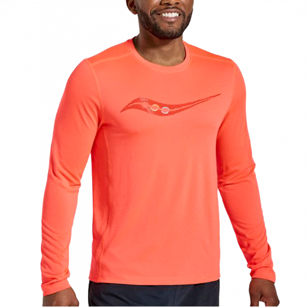 Чоловічий лонгслів Saucony STOPWATCH GRAPHIC LONG SLEEVE