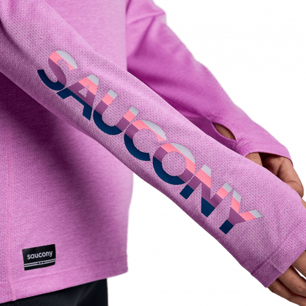 Жіноча футболка Saucony STOPWATCH GRAPHIC LONG SLEEVE