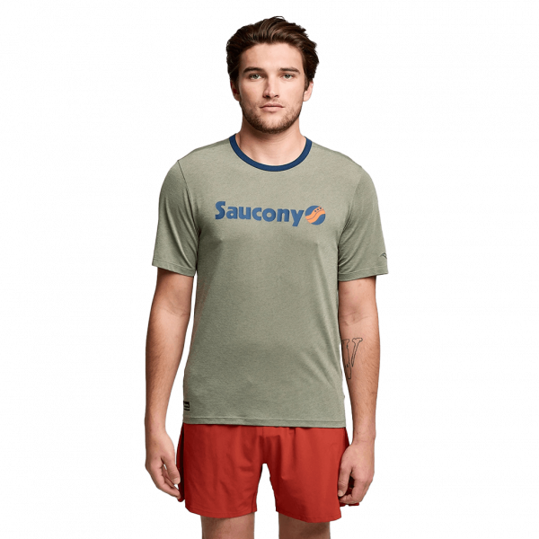 Чоловіча футболка Saucony STOPWATCH GRAPHIC SHORT SLEEVE