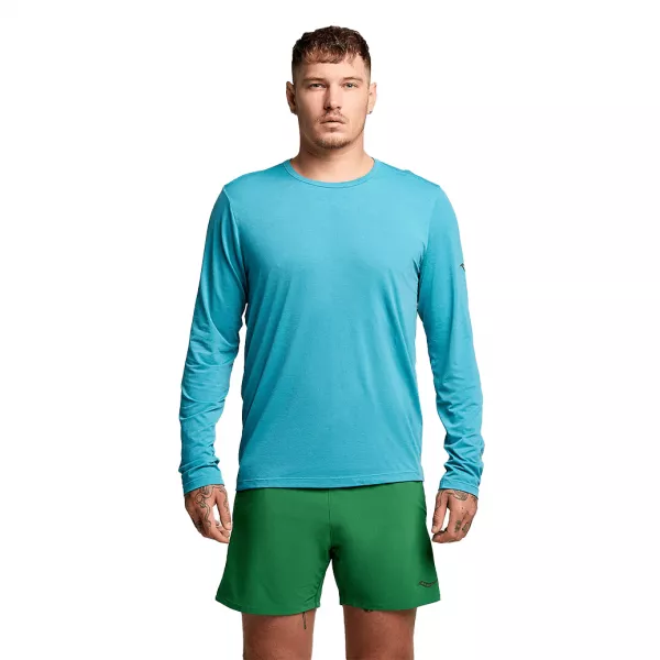 Чоловічий лонгслів  Saucony STOPWATCH LONG SLEEVE