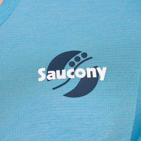 Жіноча футболка Saucony STOPWATCH GRAPHIC SHORT SLEEVE